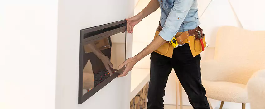 Metal Fireplace Installation in South Pasadena, California